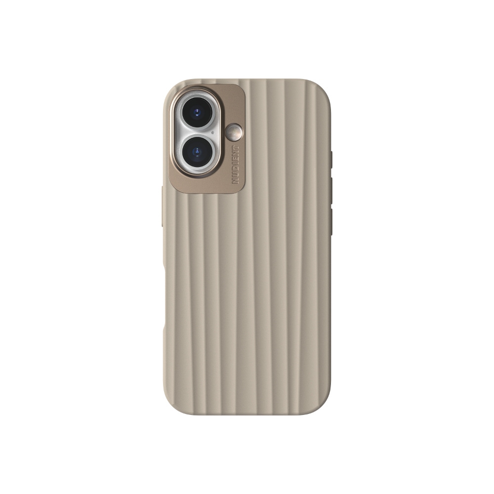 Nudient Bold MagSafe Case - iPhone 16 - Linen Beige