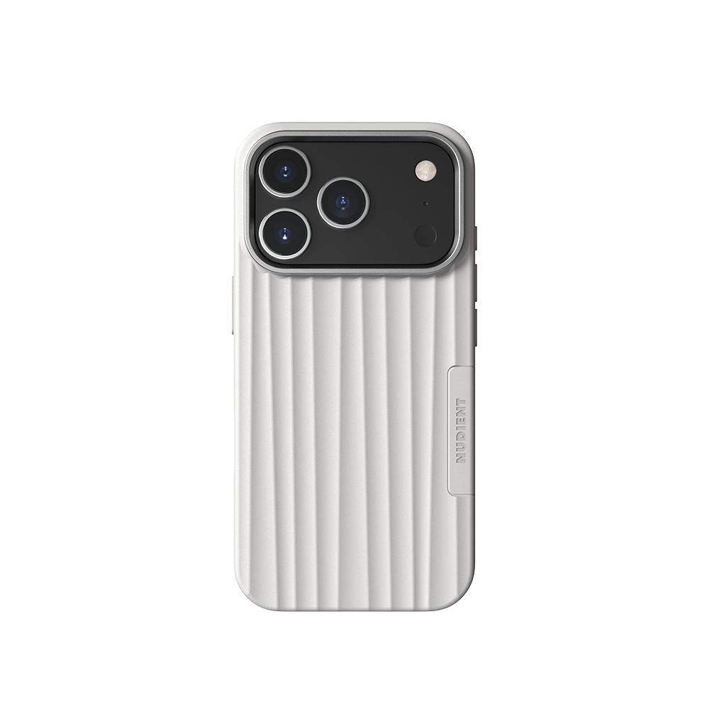 Nudient Bold MagSafe Case - iPhone 17 Pro - Chalk White