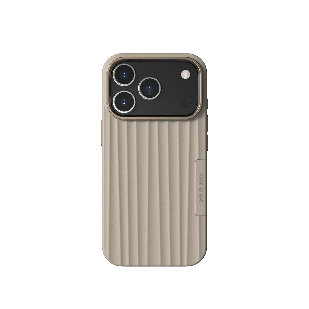 Nudient Bold MagSafe Case - iPhone 17 Pro - Linen Beige