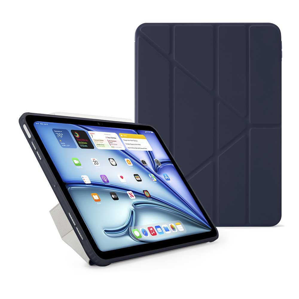Pipetto Origami Case - iPad Air 13" (2024-2026) - Dark Blue