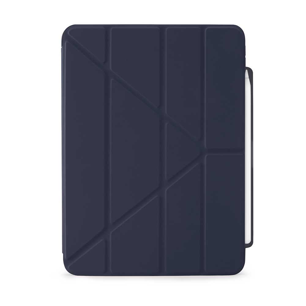Pipetto Origami Pencil Case - iPad Air 10.9" (2020/2022) / iPad Air 11" (2024-2026) - Dark Blue