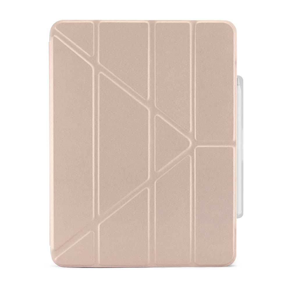 Pipetto Origami Pencil Case - iPad Air 13" (2024-2026) - Metallic Pink