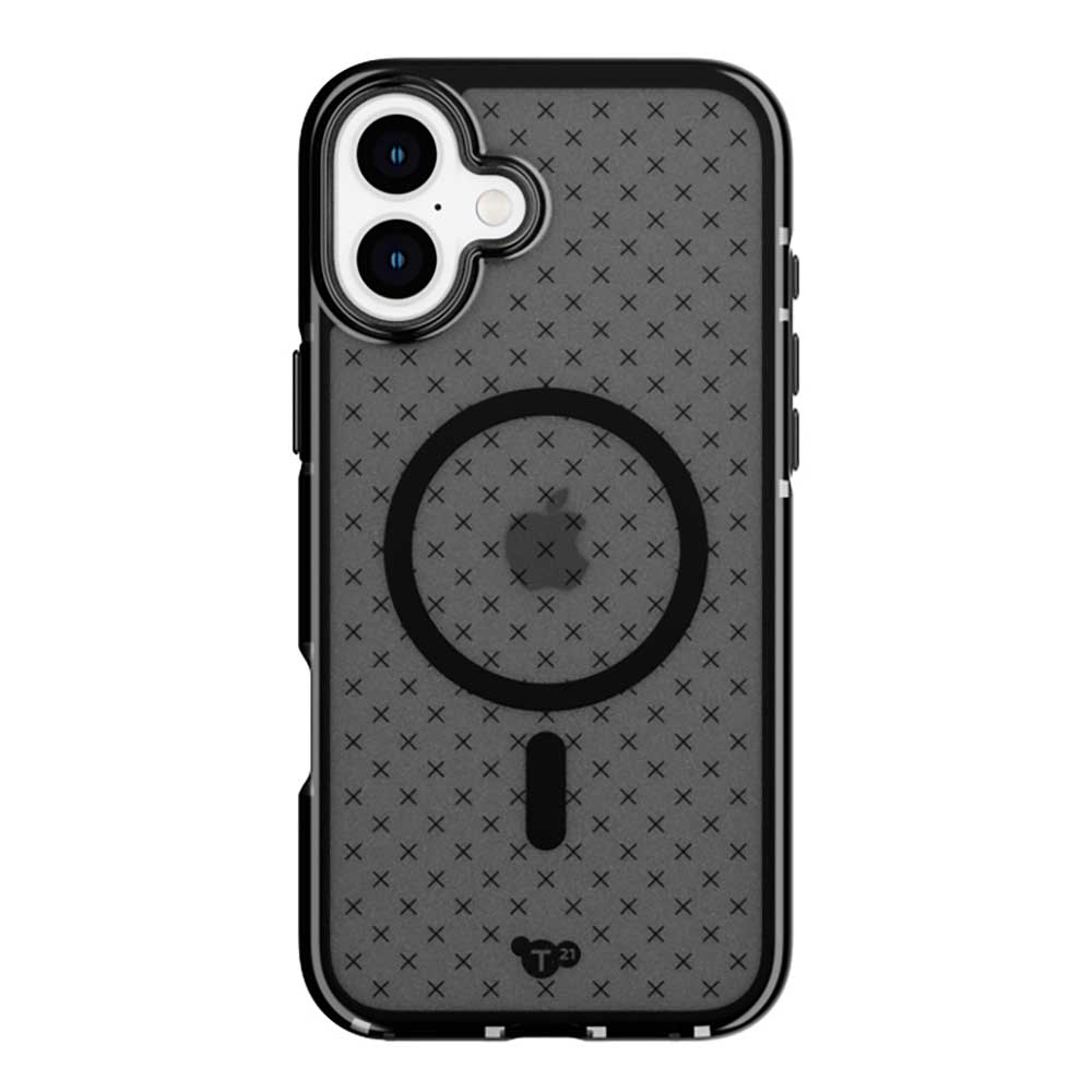 Tech21 Evo Check w/MagSafe - iPhone 16 plus - Smokey/Black