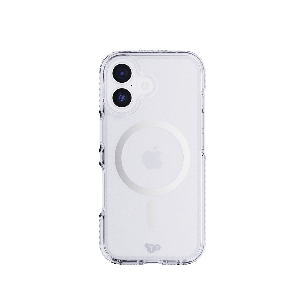 Tech21 EvoCrystal MagSafe - iPhone 17 - Clear/Metalic Silver