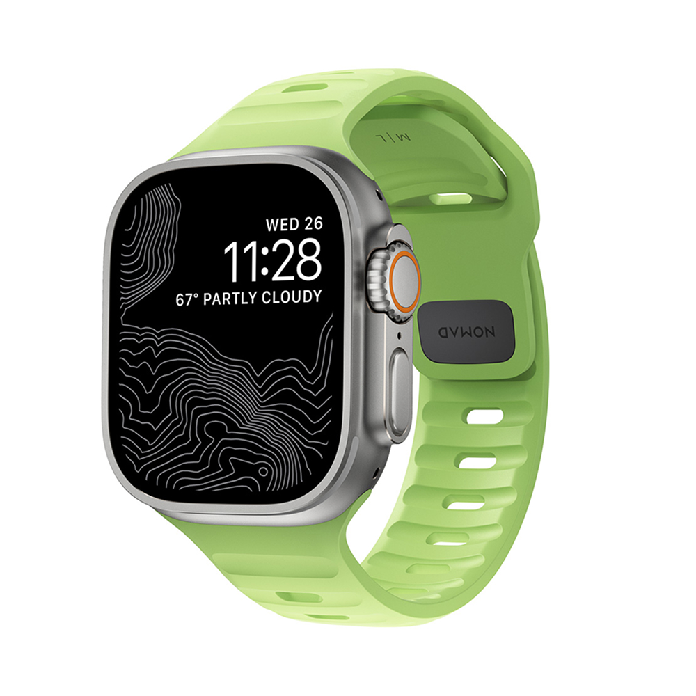 Nomad Sport Band FKM - 42/44/45/49mm - Limited Edition Green Glow 2.0