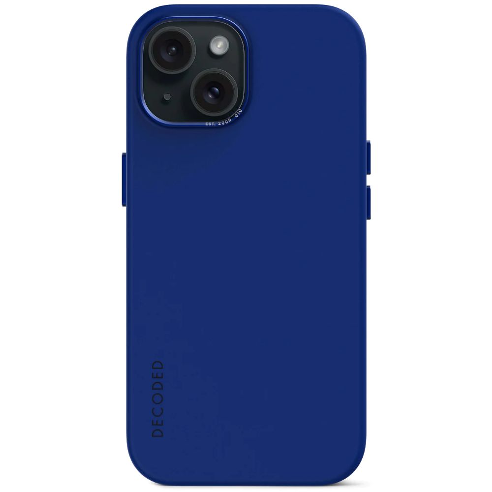 Decoded Anti-Microbial Silicone Backcover - iPhone 15 Plus - Galactic Blue